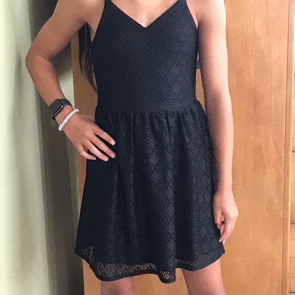 abercrombie kids Other - Abercrombie NWT Girls Size Medium Black Lace Dress